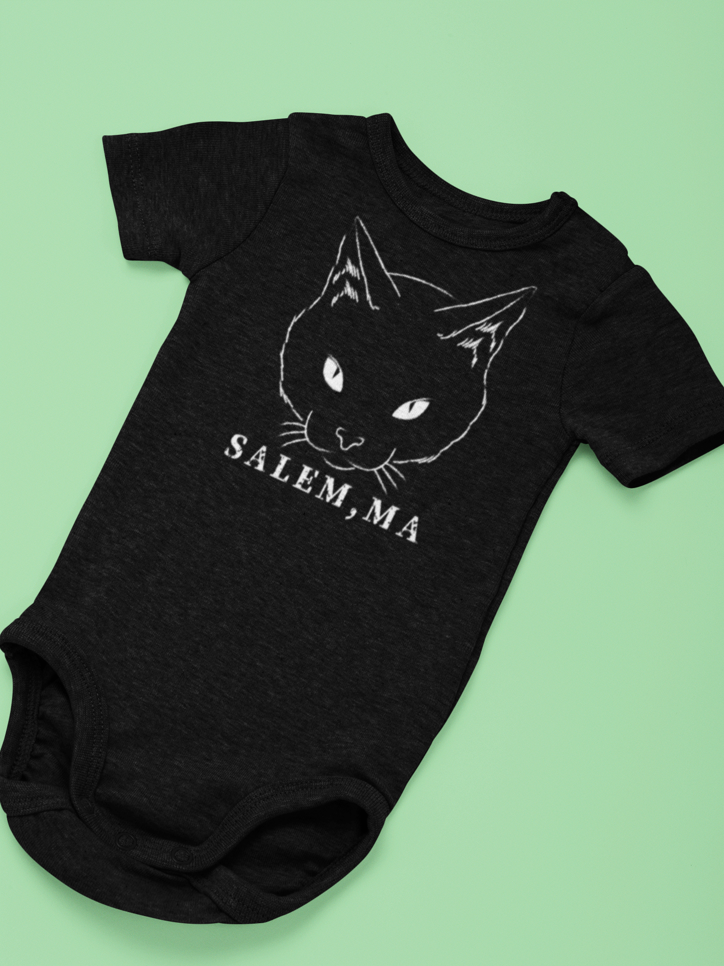 BLACK CAT ONESIE