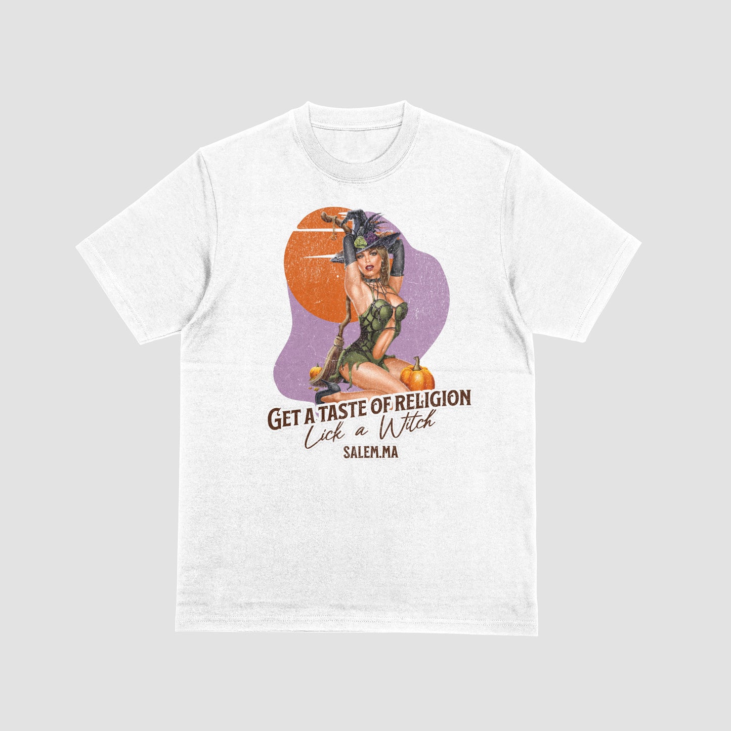 LICK A WITCH RETRO T-SHIRT