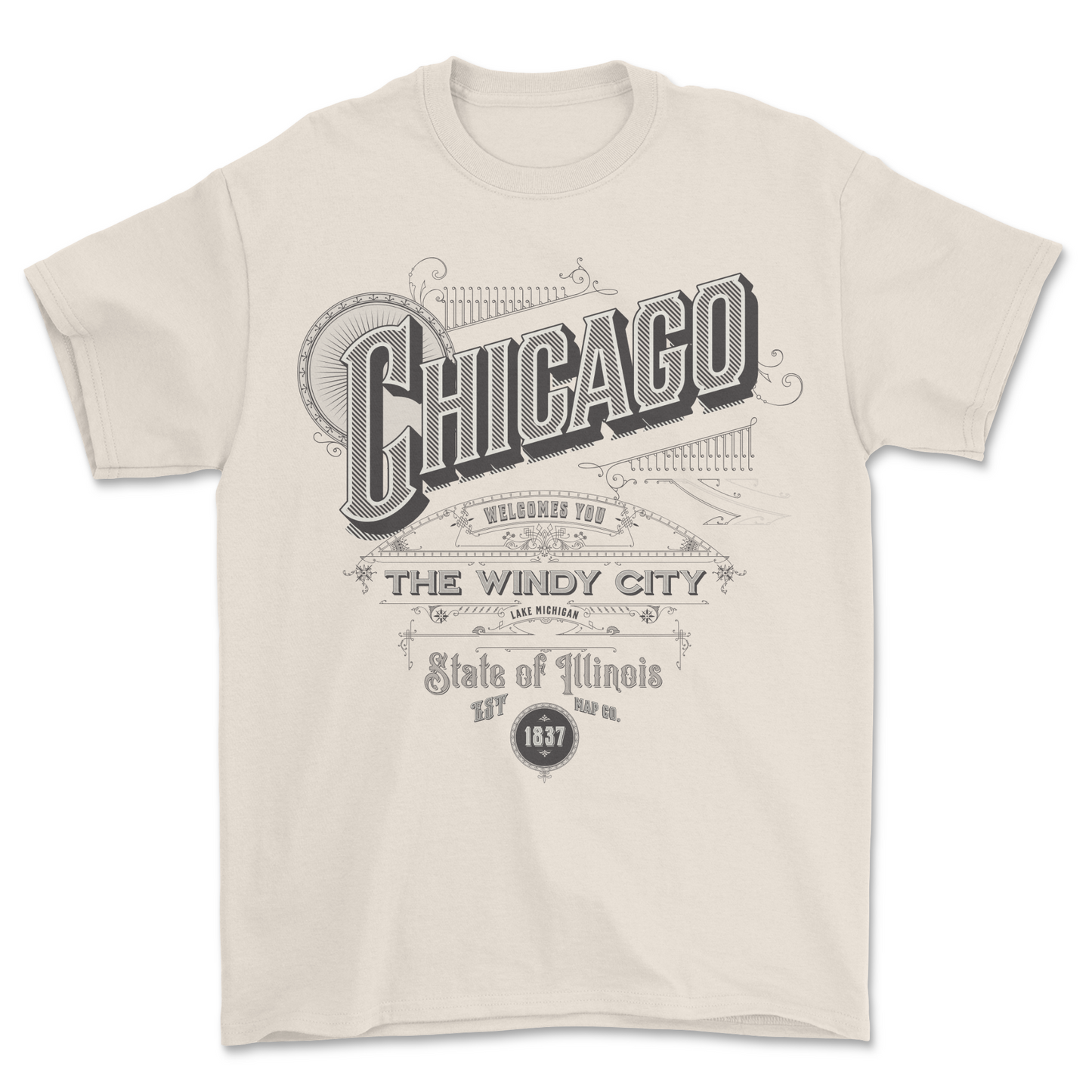 CHICAGO THE WIND CITY T-SHIRT