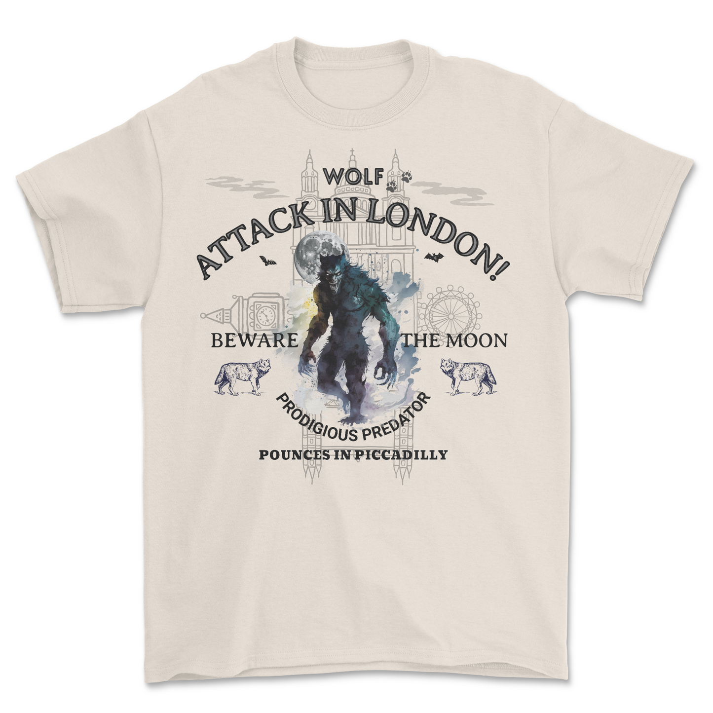 WOLF ATTACK IN LONDON T-SHIRT